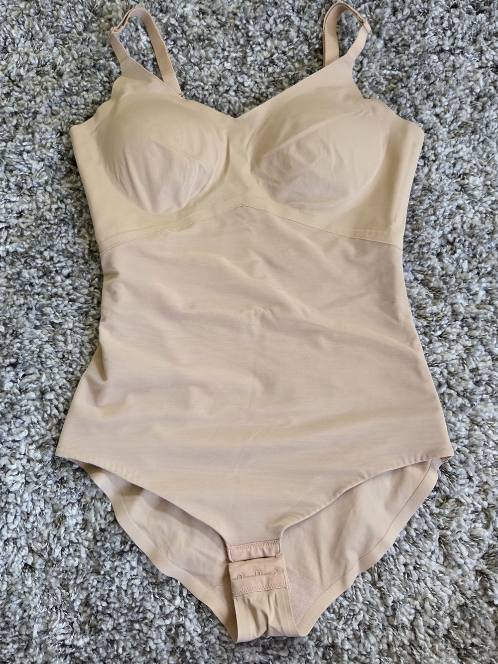 Honeylove Firm Shapewear Bodysuit One Piece Beige M Waist Abdomen